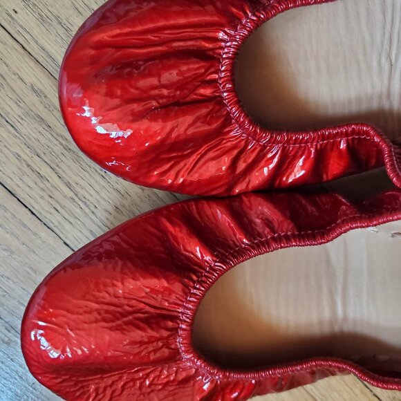 Tieks by Gavrieli Red Diamond Patent Ballet Flats Special Edition Womens size 11 - Picture 13 of 16